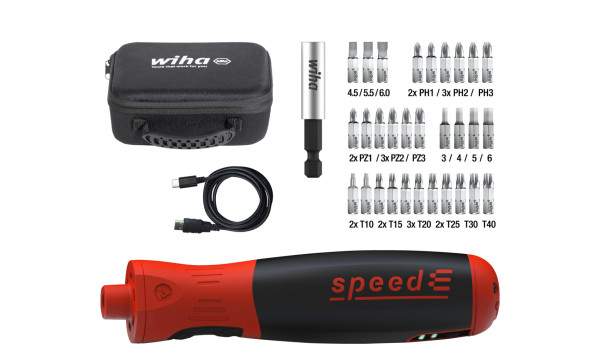 Giravite elettrico speedE® PocketDrive con bitbox e borsa