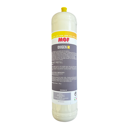 [938165] Bombola OSSIGENO 110bar Fil. 12x1 930ml