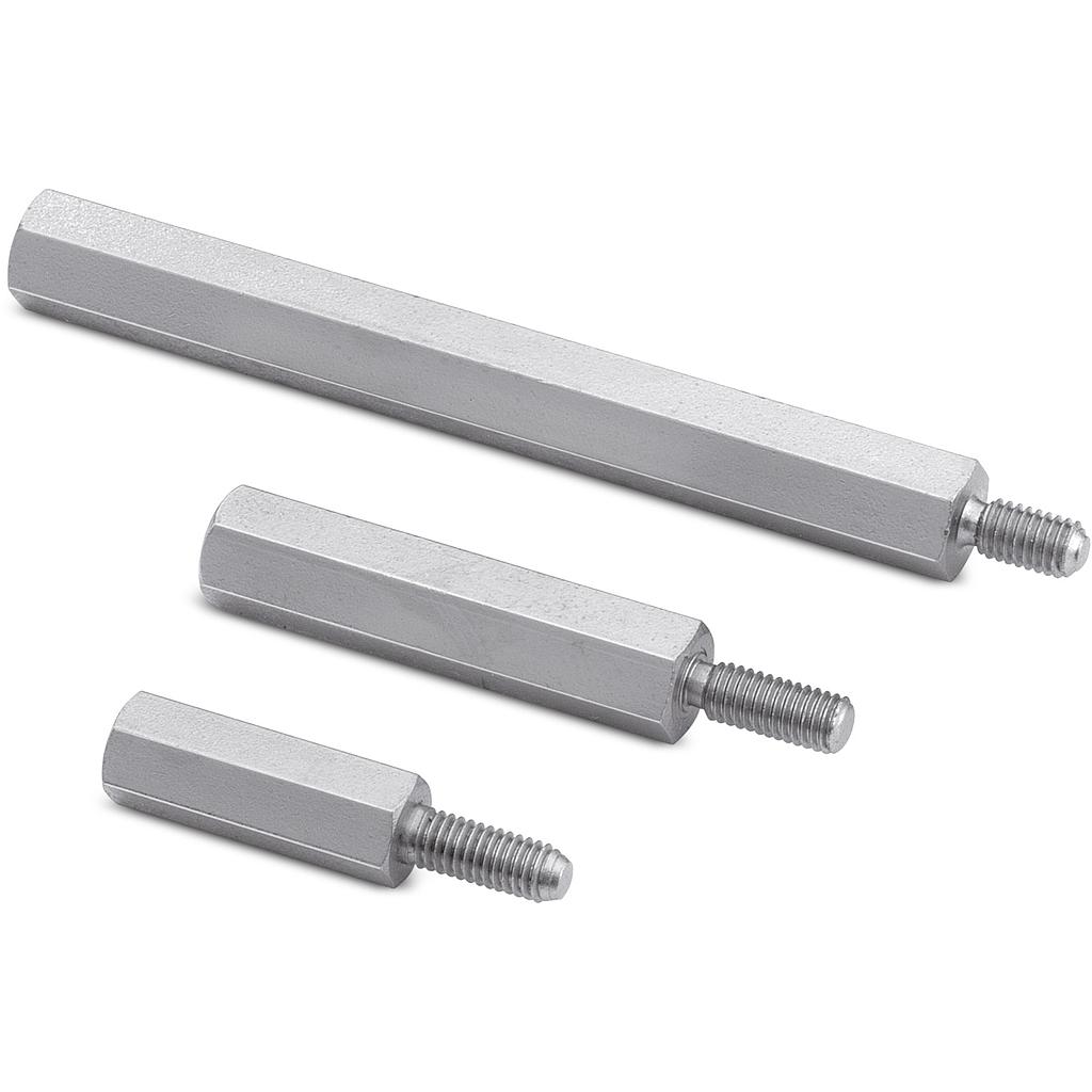 Brass Spacer Stud Metric MF M3