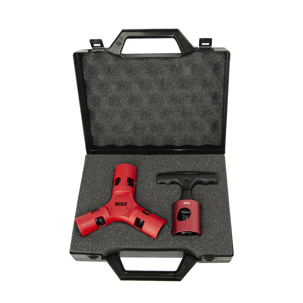 Buis Kalibratie Tool Ontbraammer Composietbuizen REMS Kaligraat H 16x2 20x2 26x3 (voor Composietbuizen, Met Geïntegreerde Ontbraammessen, Ontbramer, Gereedschap) 114060 R Binnenbuisontbramer Composiet Ratelgreep Voor Buisbewerking