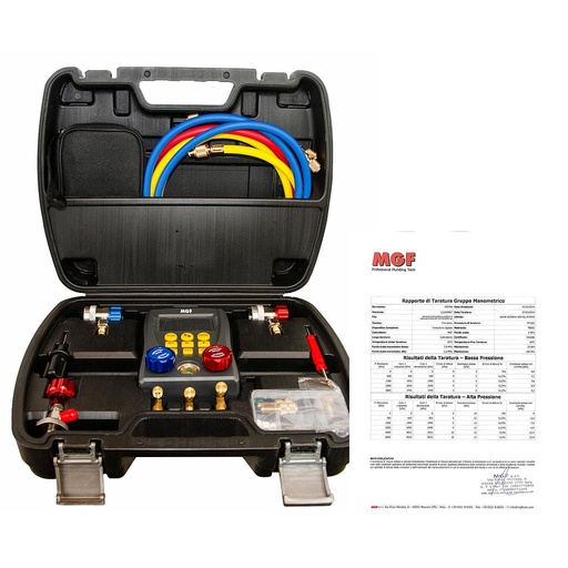[930781] Digital Gauge Manifold Set with Calibration Certificate