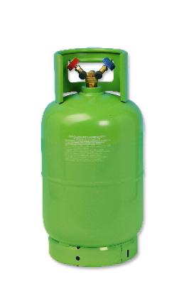 Bombola ricaricabile da 12.5L vuota con doppia valvola, per recupero Fgas