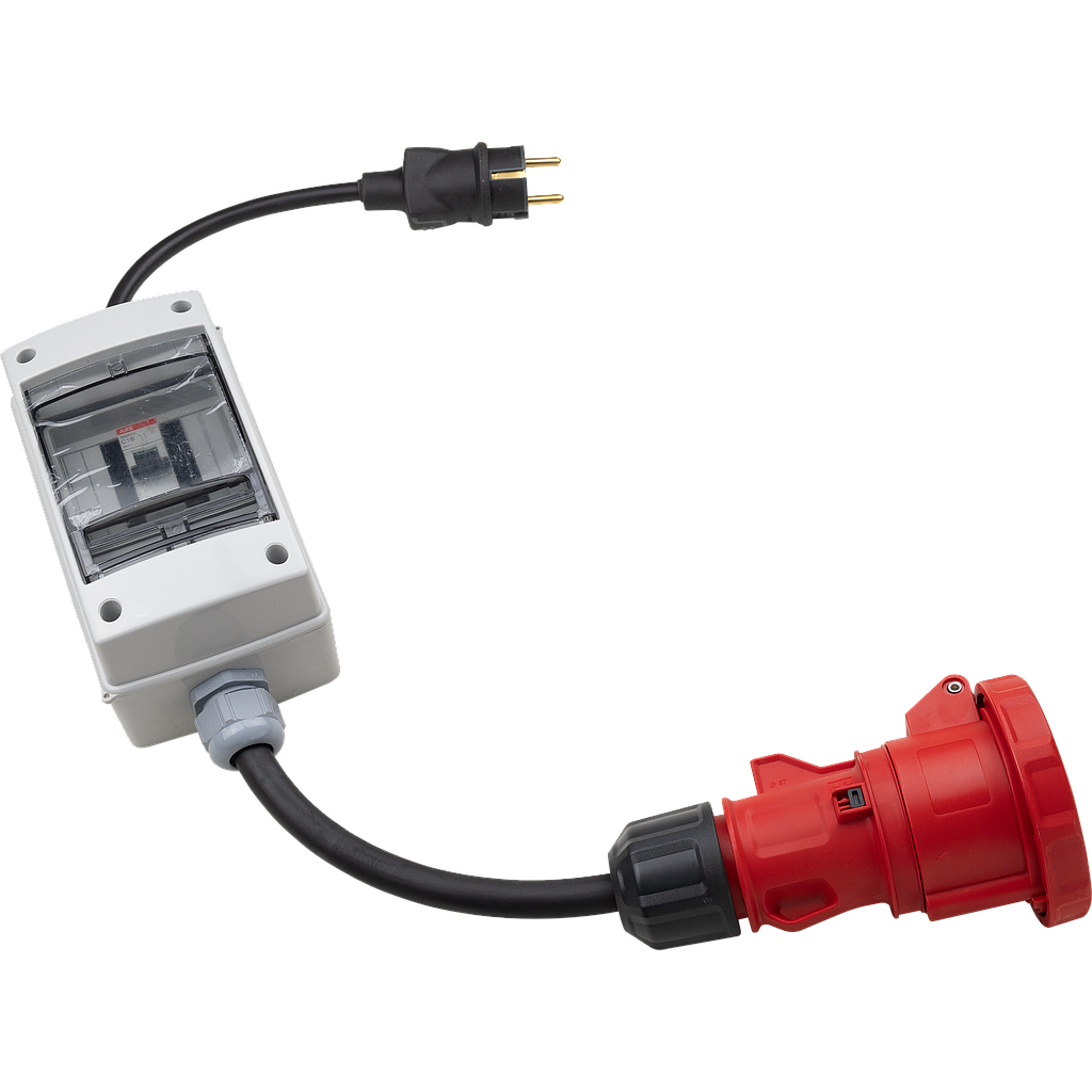 Adattatore 400V 32A - 230V 16A (schuko) Vulcano Power 20kW