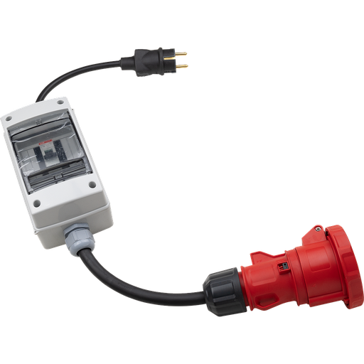 [816156] 400V 32A - 230V 16A adapter (schuko) Vulcano Power 20kW