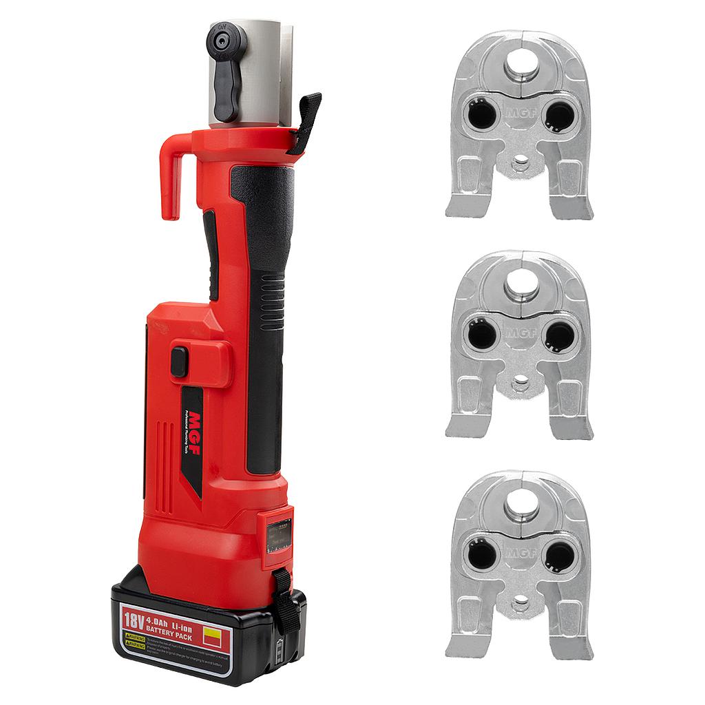 Kit Pressatrice 191B c/ganasce (V 15-22-28) e 2 batterie